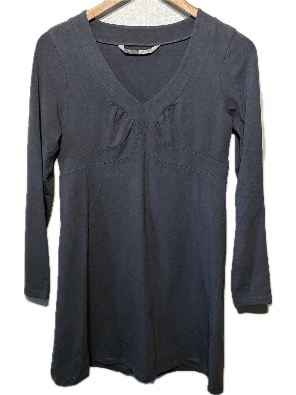 Athleta Dress Athleisure Senorita Everyday Knit Gray Organic Cotton Comfy MP